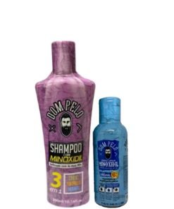 Kit Shampoo Minoxidil Crecimento Dom Pelo 420ML
