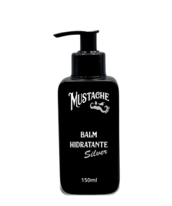 Balm Hidratante Mustache Silver 120 ML, Modelador, Barbearia e Salão.
