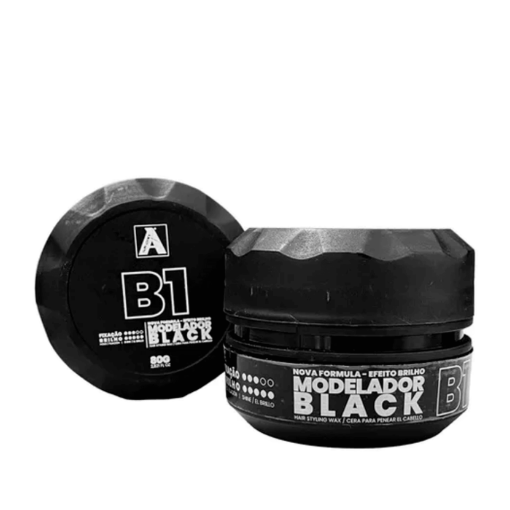 Pasta Modeladora Black Efeito Brilho 80g B1 Alfa Look's