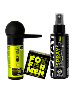 Kit Fibra Capilar Preta Fixador Resistente Água Alta Fix